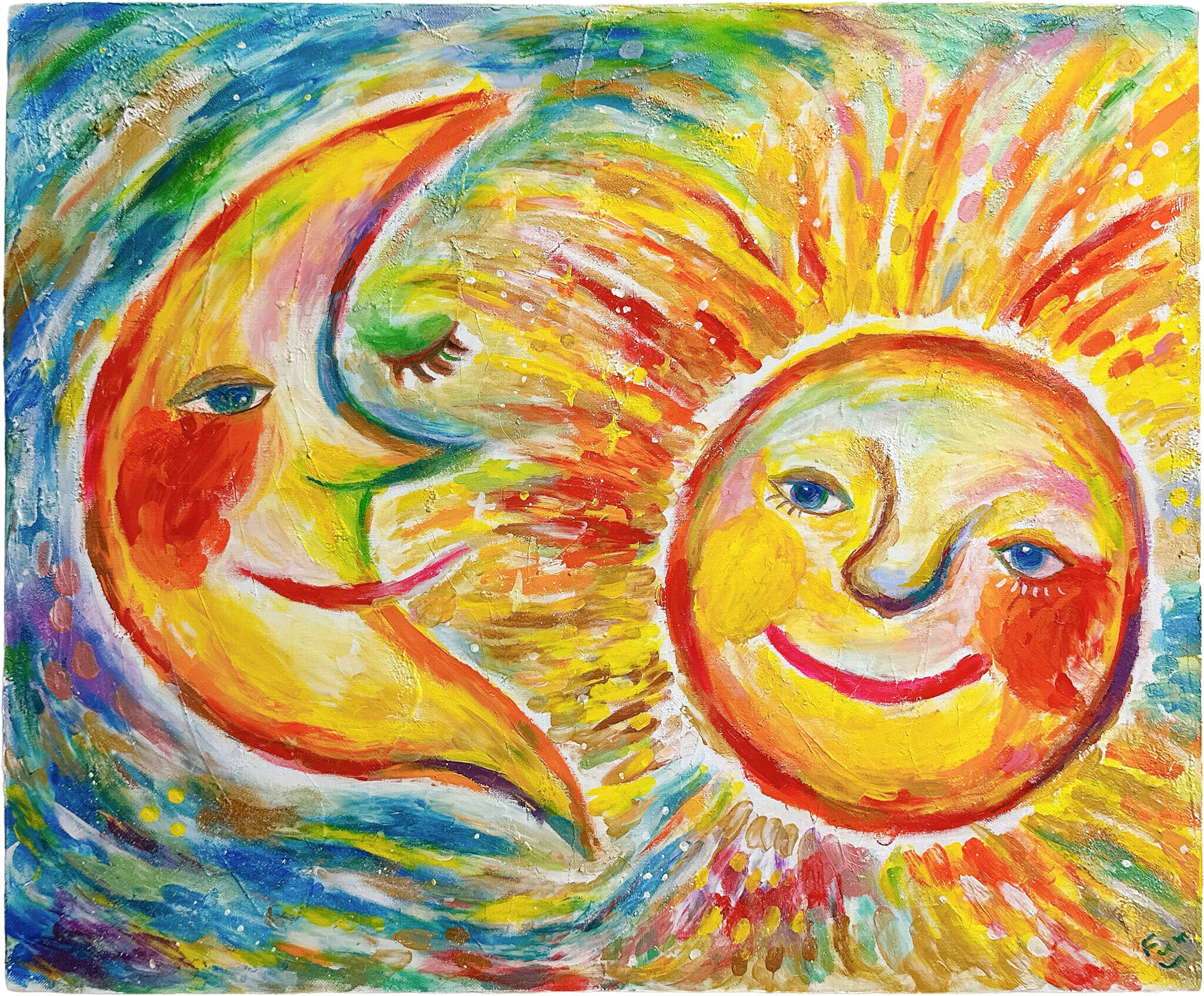 太陽と月　  | sun and moon