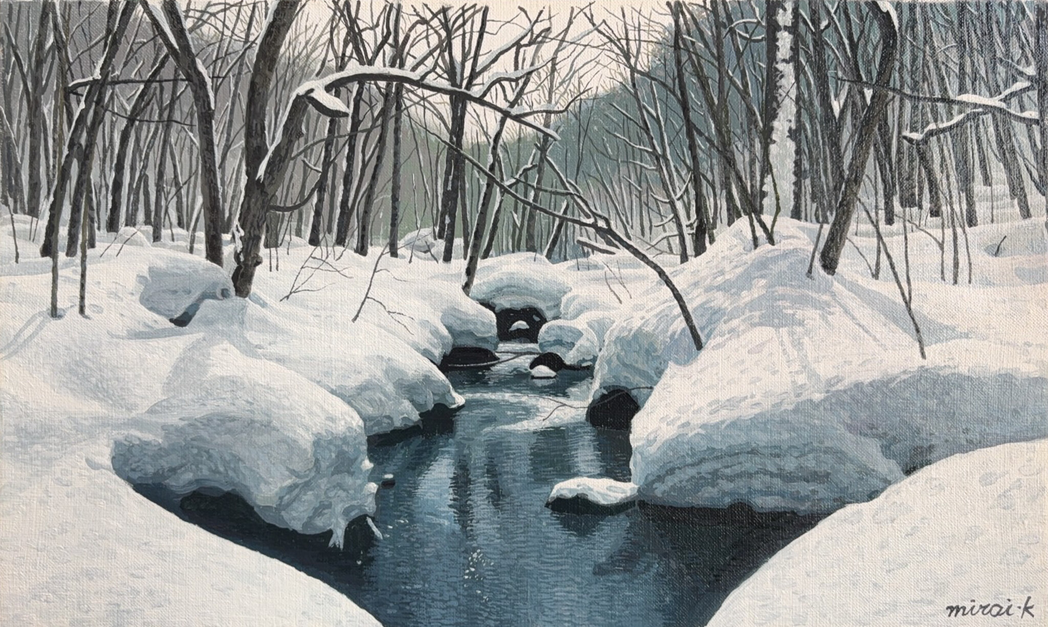 春雪・奥入瀬 / Spring Snow, Oirase, Japan
