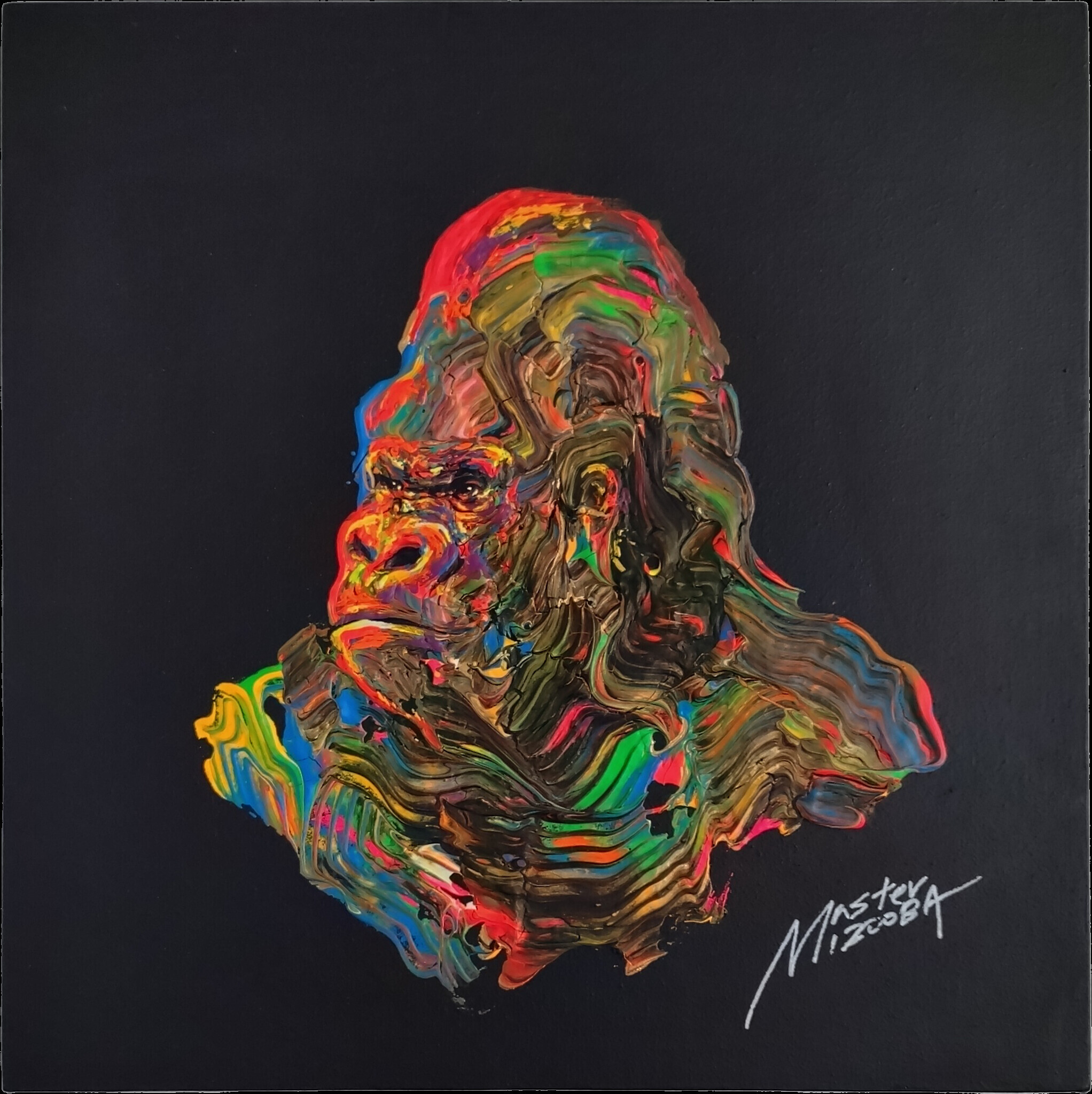 Burn and Born -gorilla face- | Burn and Born -gorilla face-